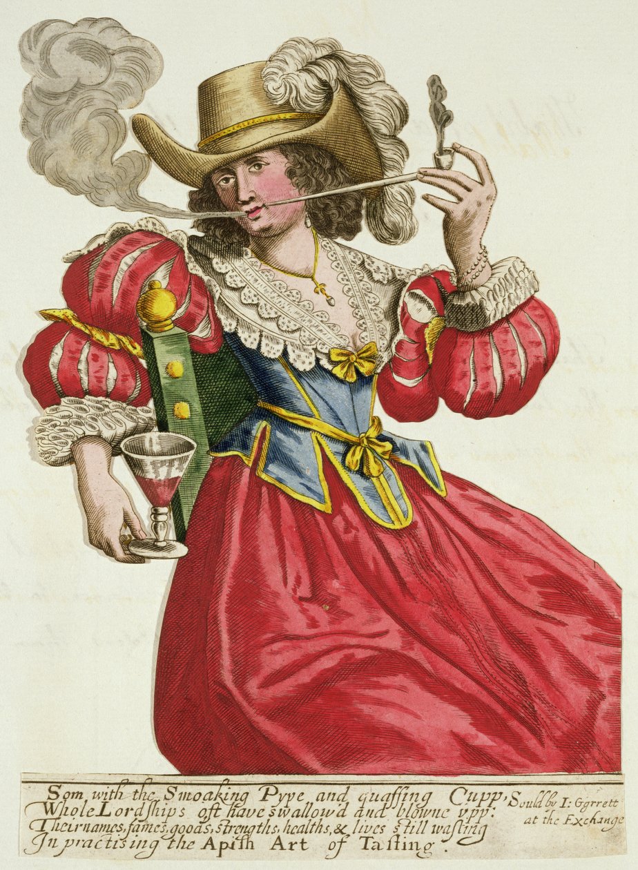 Abito di una signora benestante intorno al 1630 da English School