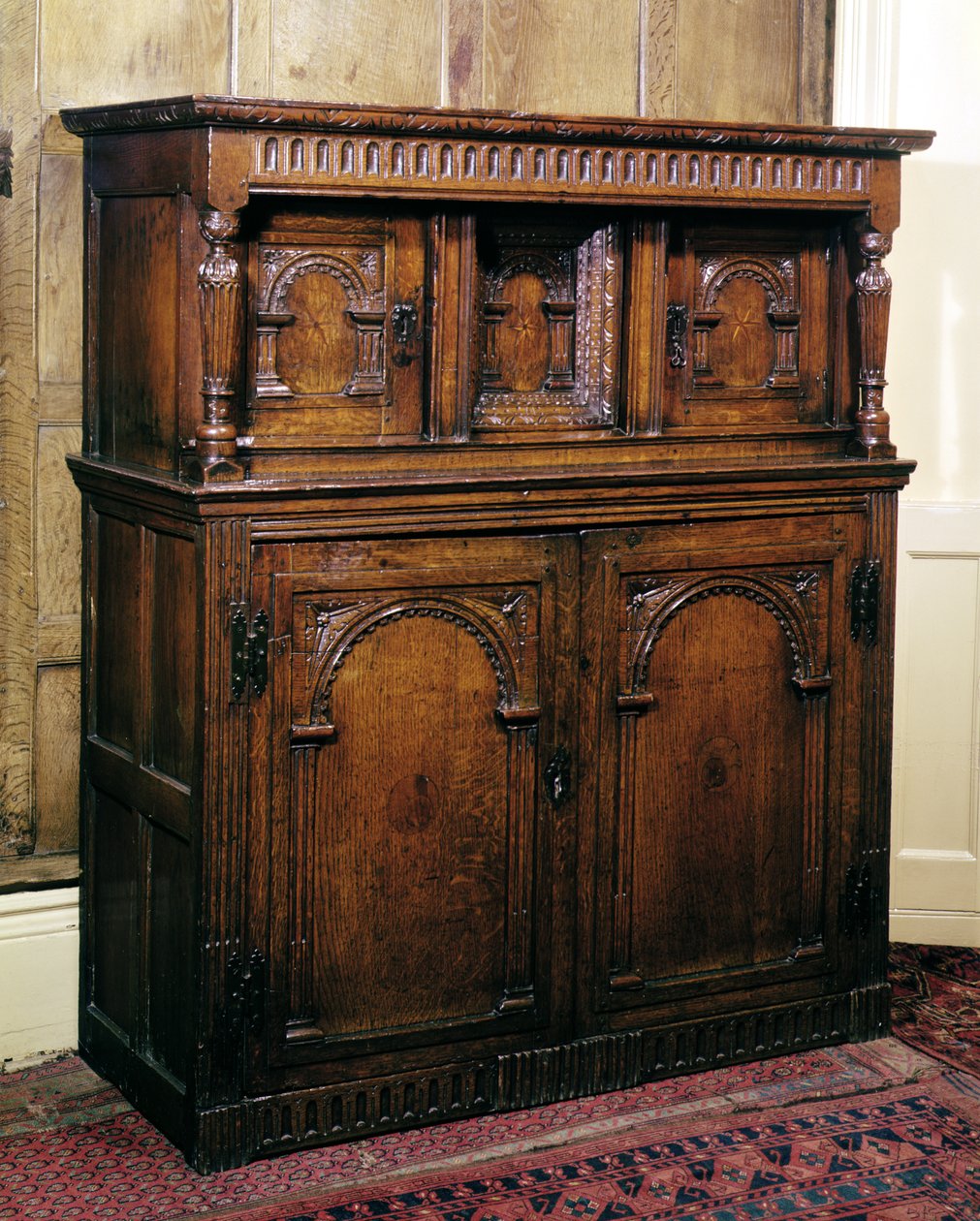 Credenza da sala (quercia, c.1600) da English School