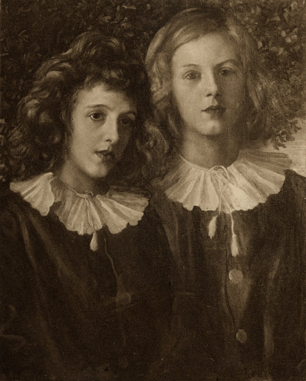 Hallam e Lionel Tennyson, figli di Alfred Lord Tennyson (1809-92) da English School