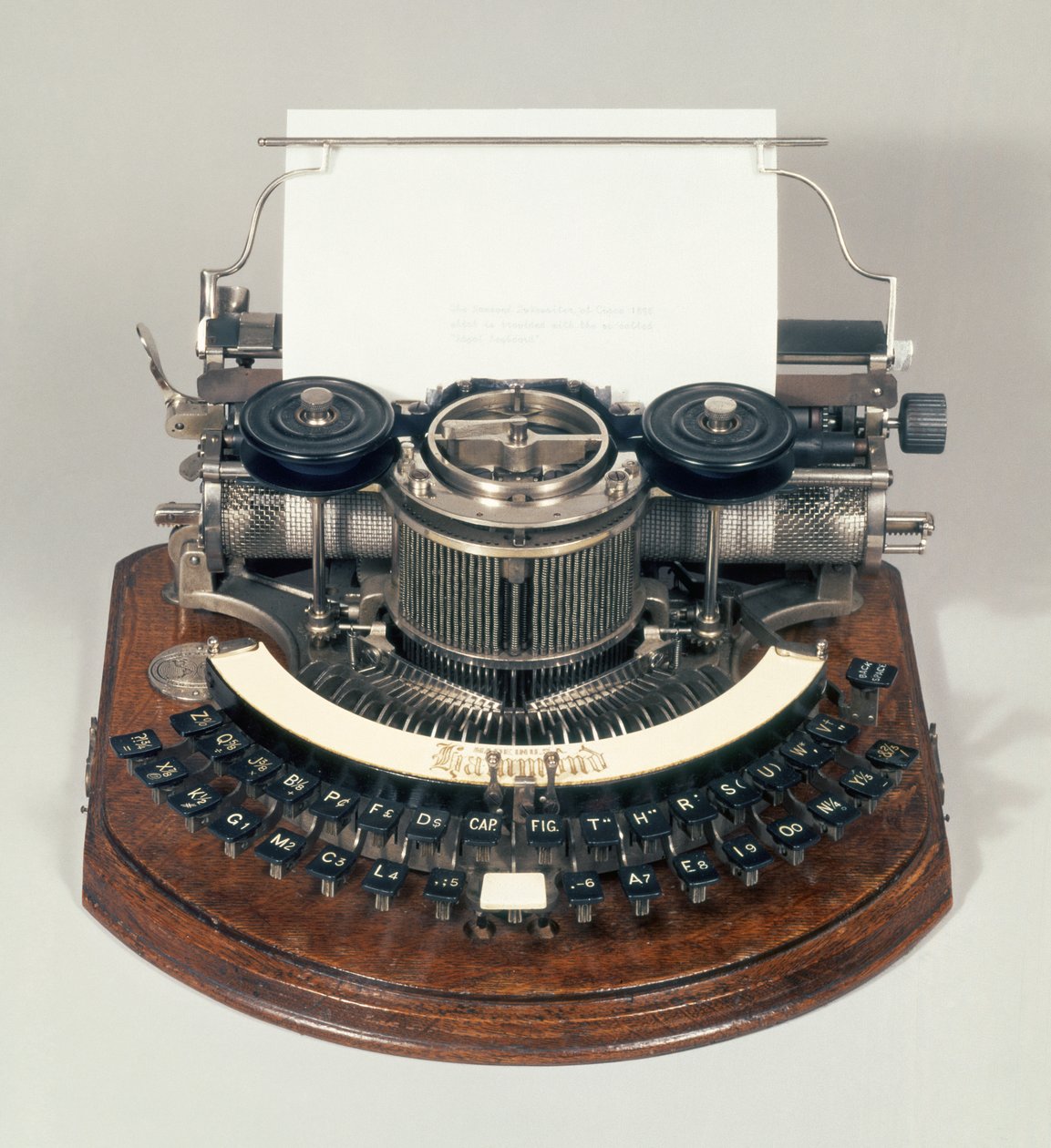 Macchina da scrivere Hammond, con tastiera ideale, c.1895 da English School