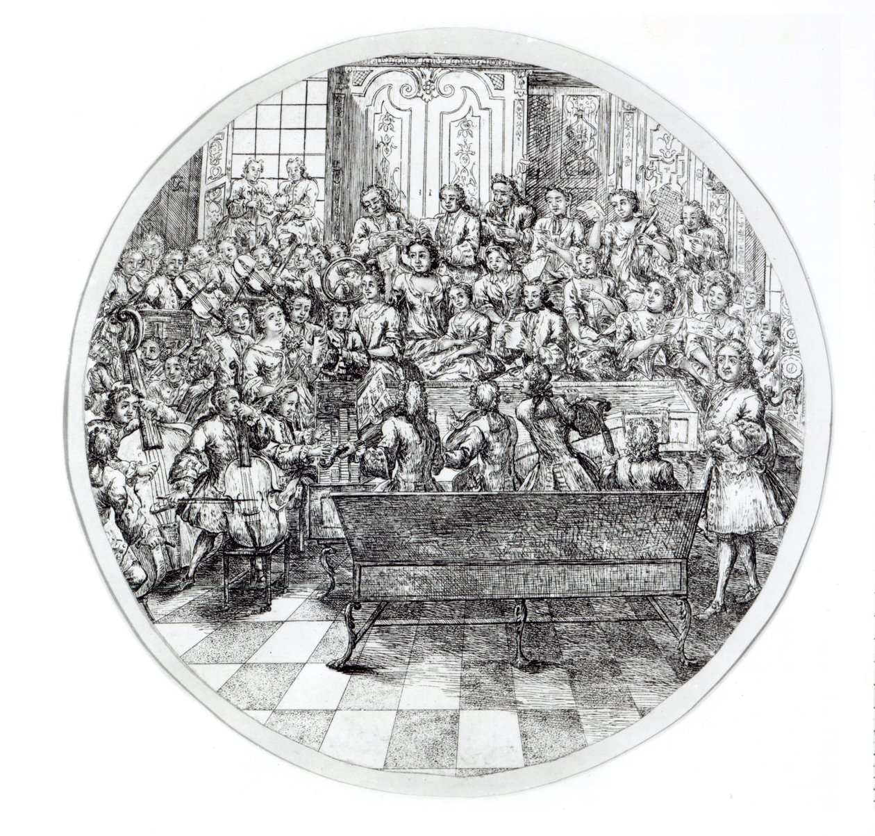 Handel che dirige un oratorio da English School