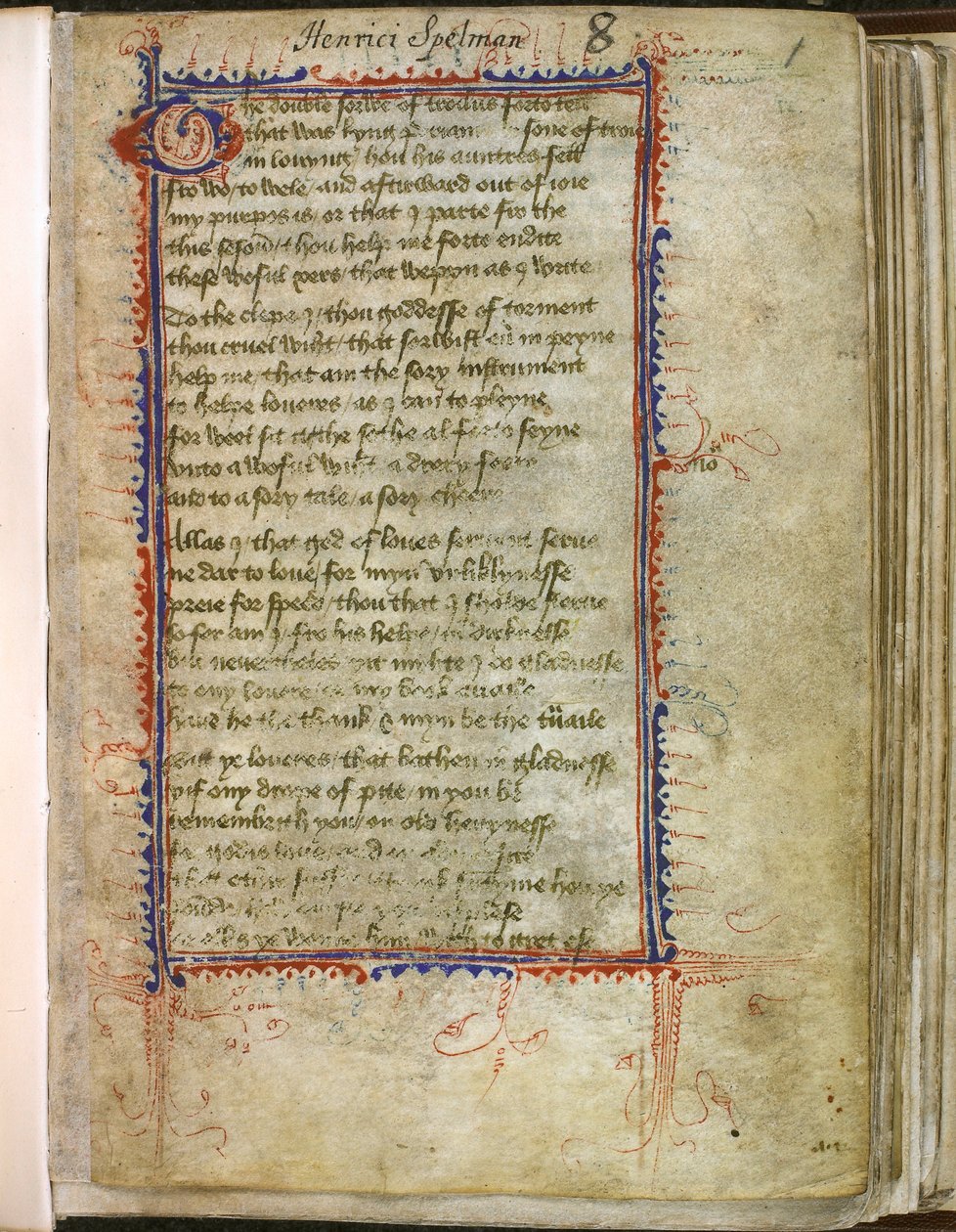 Troilo e Criseide, di Geoffrey Chaucer da English School