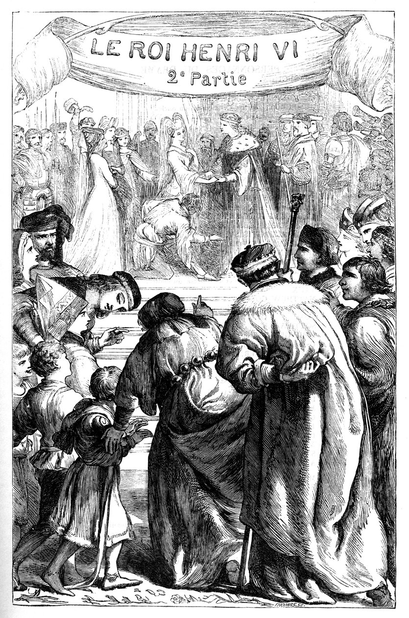 Enrico VI - Seconda parte - Illustrazione in "Opere complete di William Shakespeare" 1866 da English School