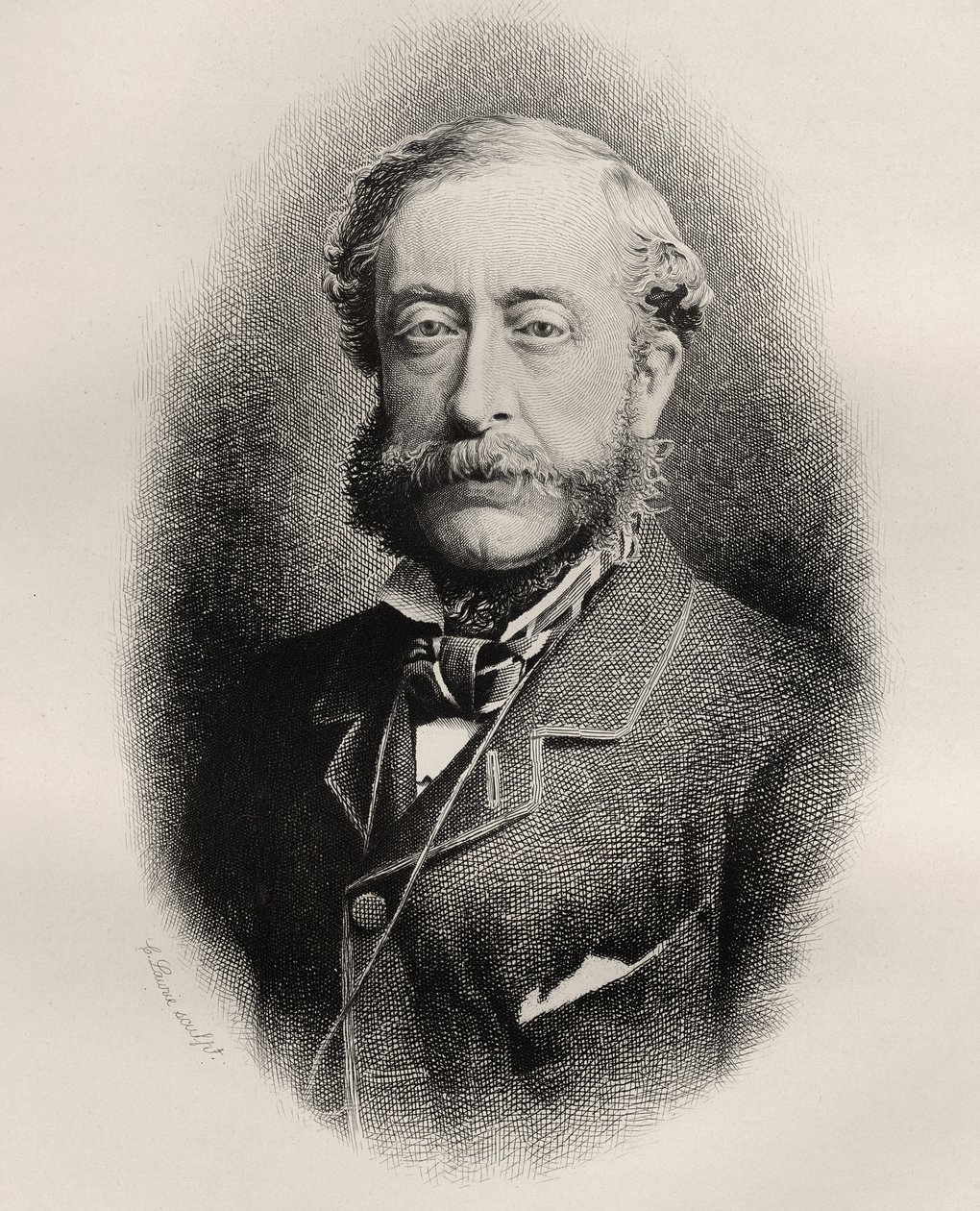 Henry Howard Molyneux Herbert, 4° Conte di Carnarvon, inciso da C. Laurie, da 