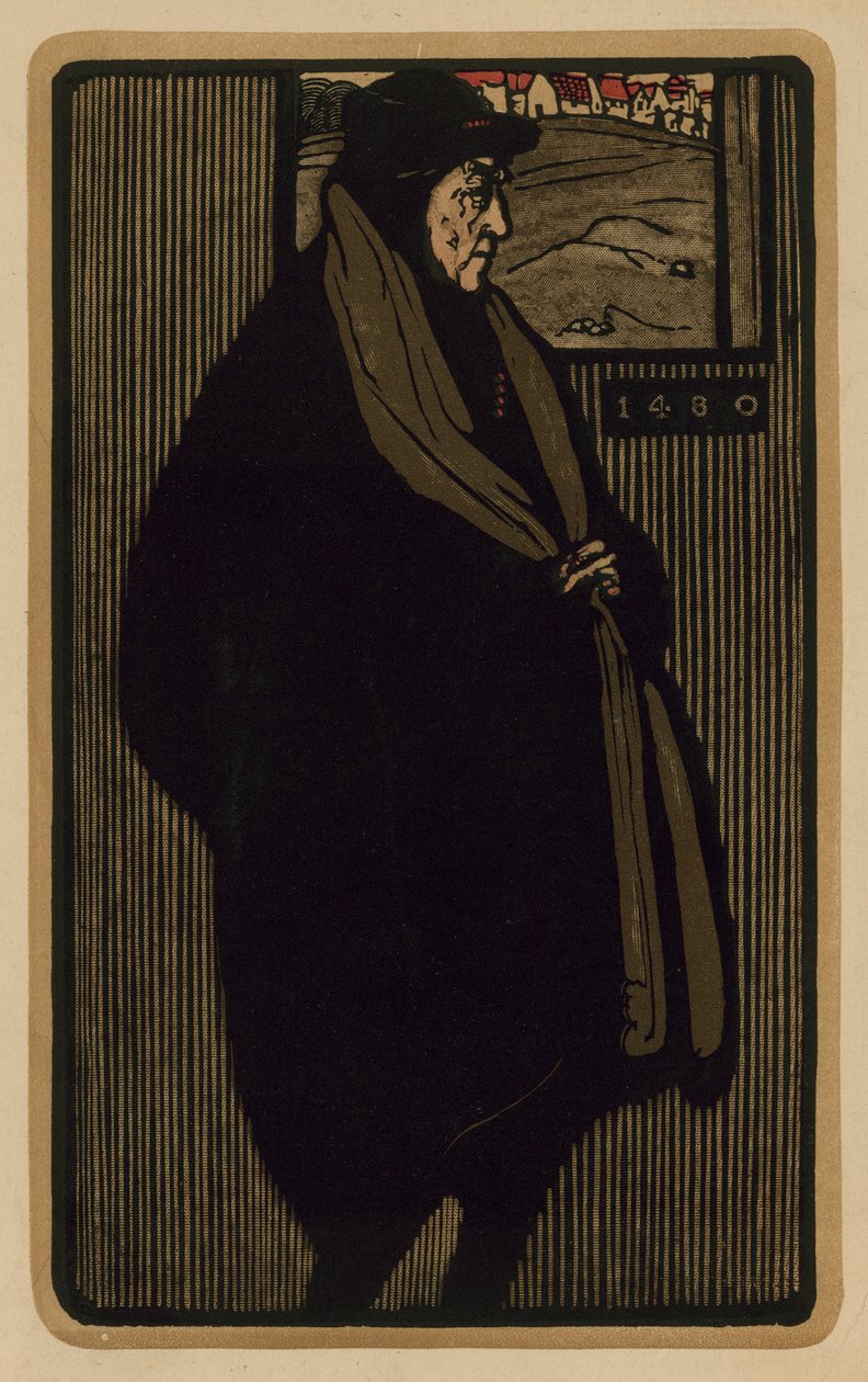 Henry Irving, attore (incisione) da English School