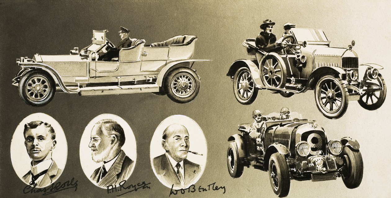 Henry Royce, Charles Rolls, W. O. Bentley - tre pionieri dell