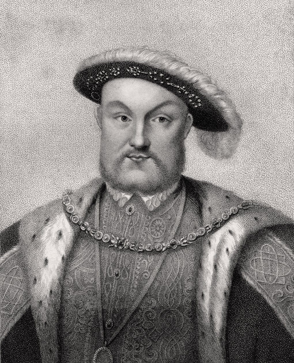 Enrico VIII, inciso da Bocquet, da 