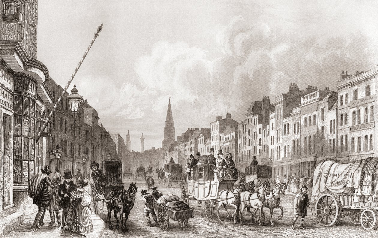 High Street, Whitechapel, Londra, Inghilterra da English School