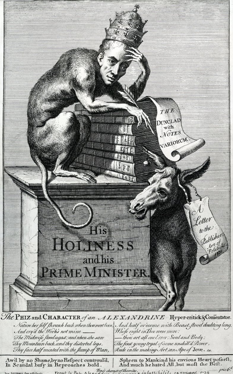 Sua Santità e il suo Primo Ministro, 1729 da English School