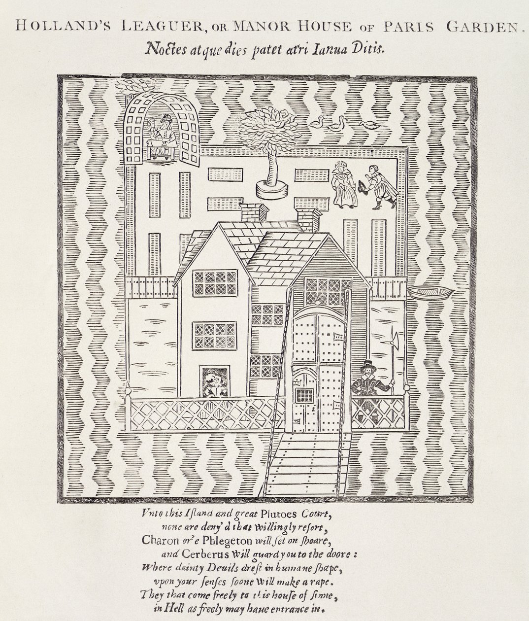 Hollands Leaguer, o Manor House, di Paris Garden, Southwark, Londra da English School