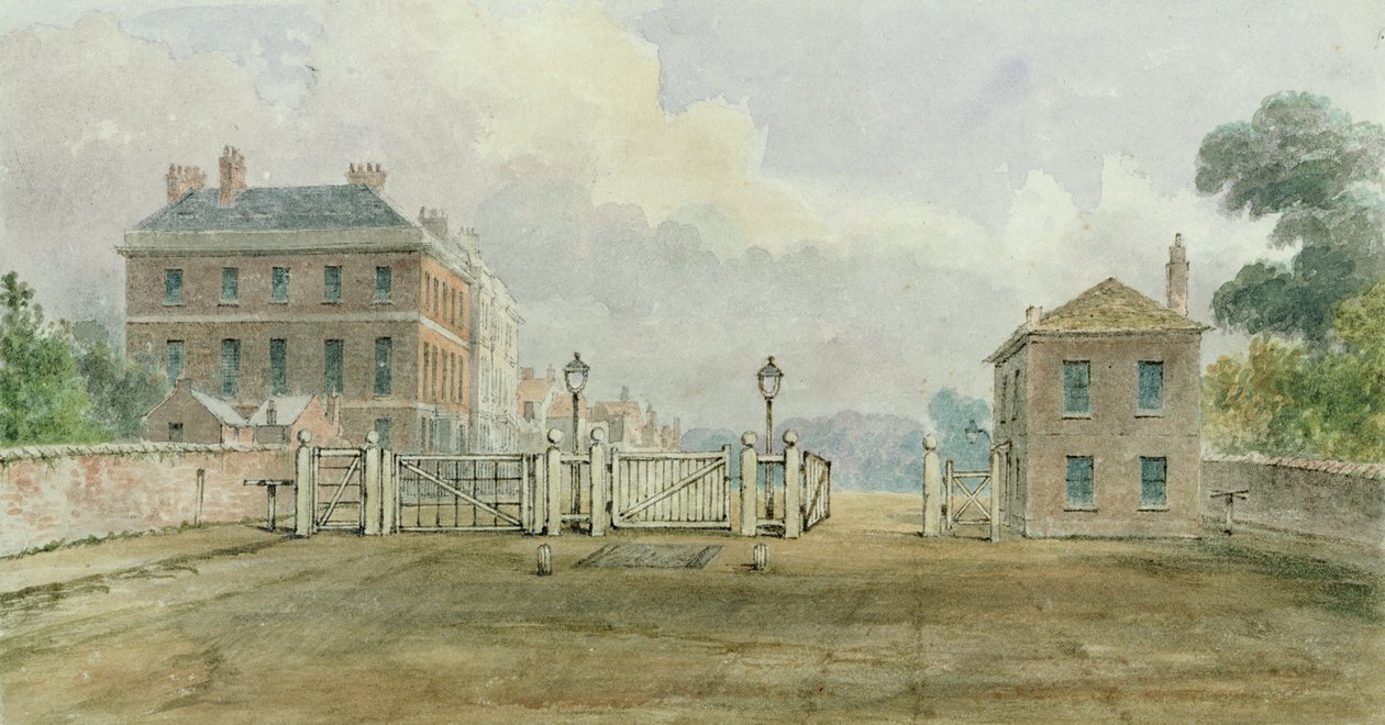 Turnpike di Hyde Park Corner, 1785 da English School