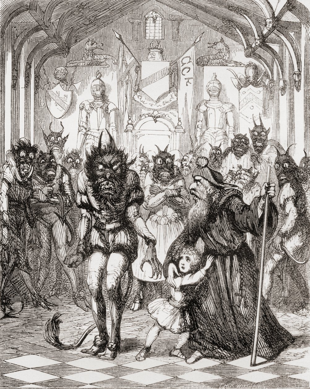 Illustrazione dopo George Cruikshank per la poesia 