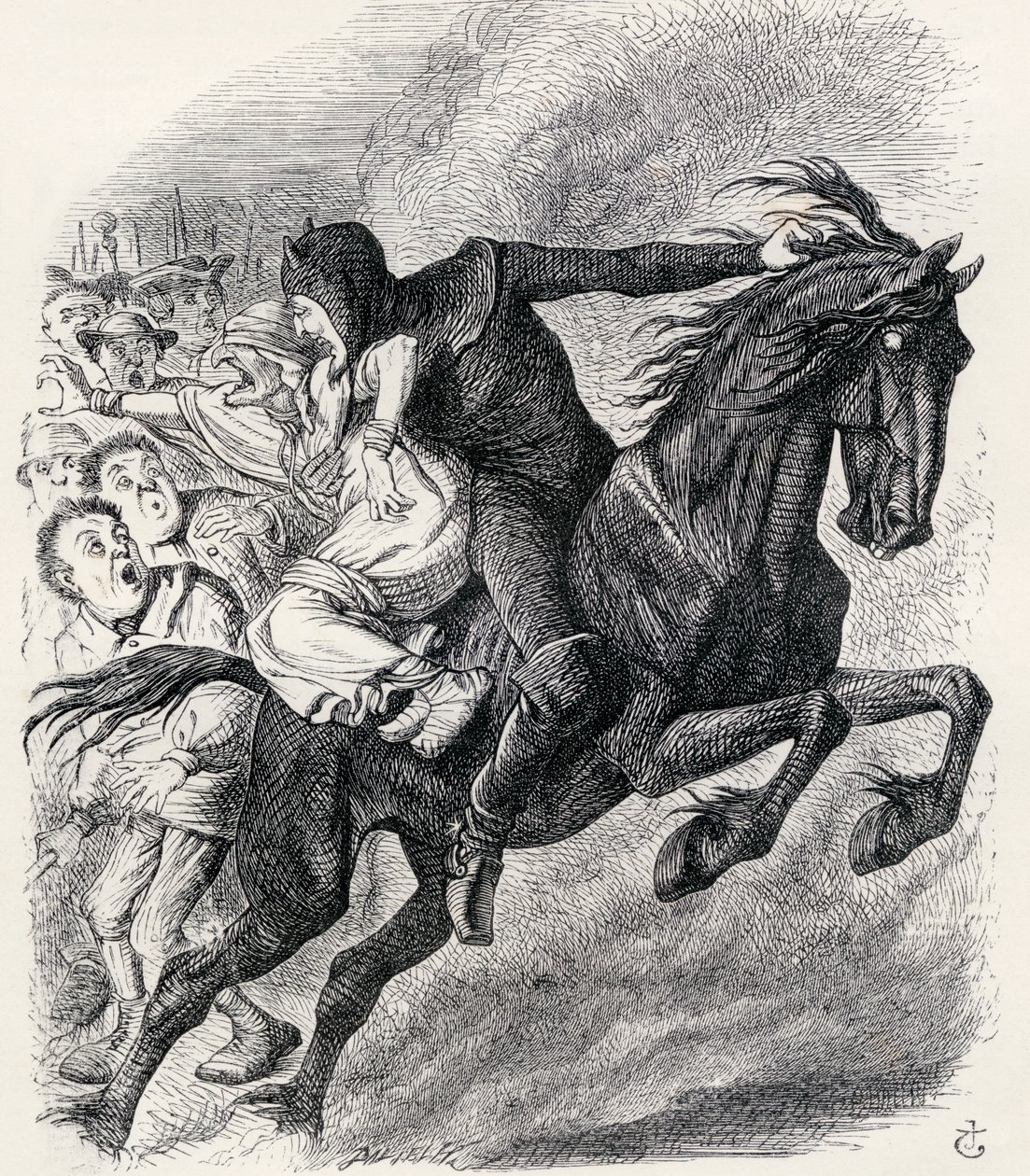 Illustrazione dopo J. Tenniel per la poesia 
