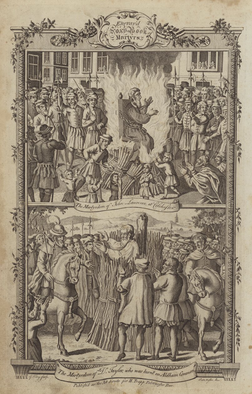 Illustrazione per il Libro dei martiri di Fox da English School