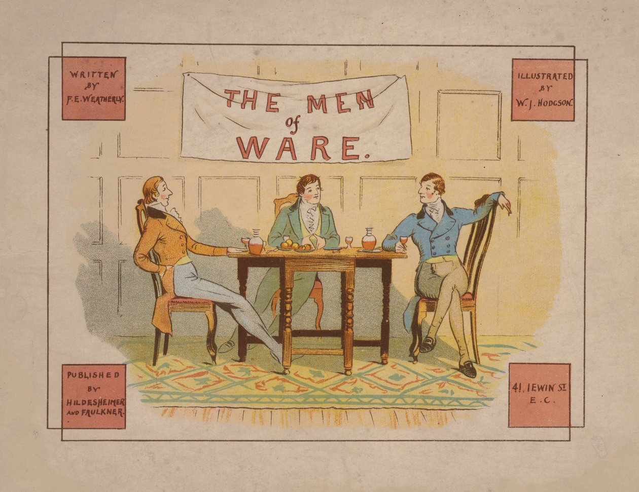 Illustrazione per The Men of Ware, 1880 circa (litografia a colori) da English School
