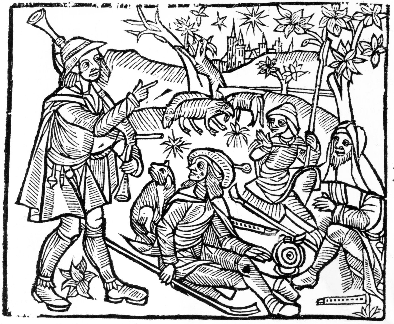 Illustrazione dal Kalendar of Shepherds da English School