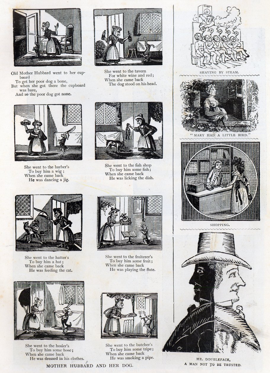 Illustrazioni da Il libro delle immagini del nonno, c.1875 da English School