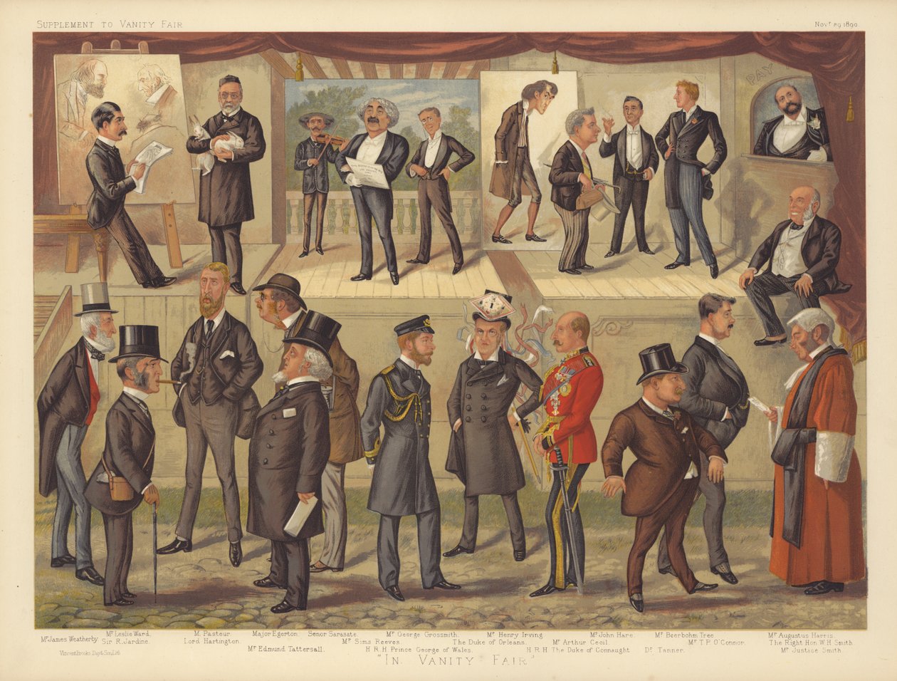 In Vanity Fair (litografia a colori) da English School