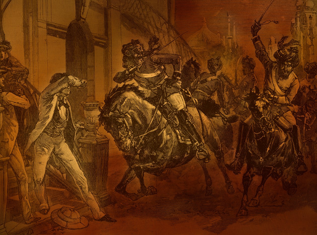 Ribellione indiana del 1857, illustrazione da 