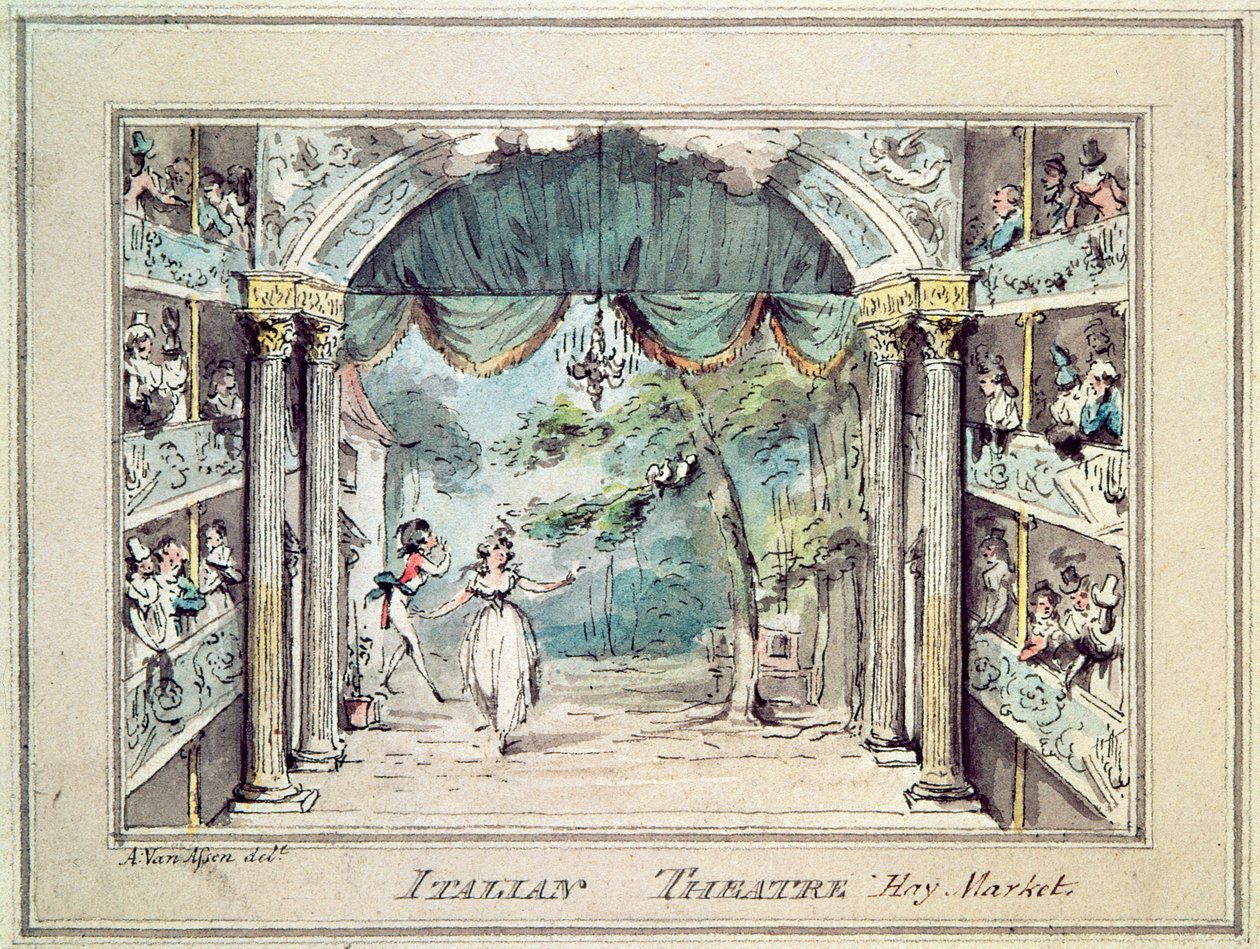 Teatro italiano, Haymarket da English School