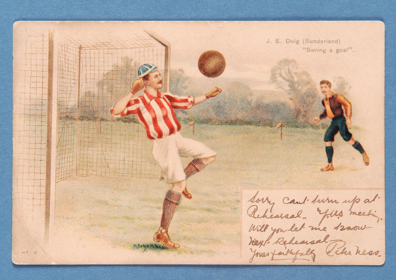 J.E. Doig (Sunderland) Salva un Goal da English School