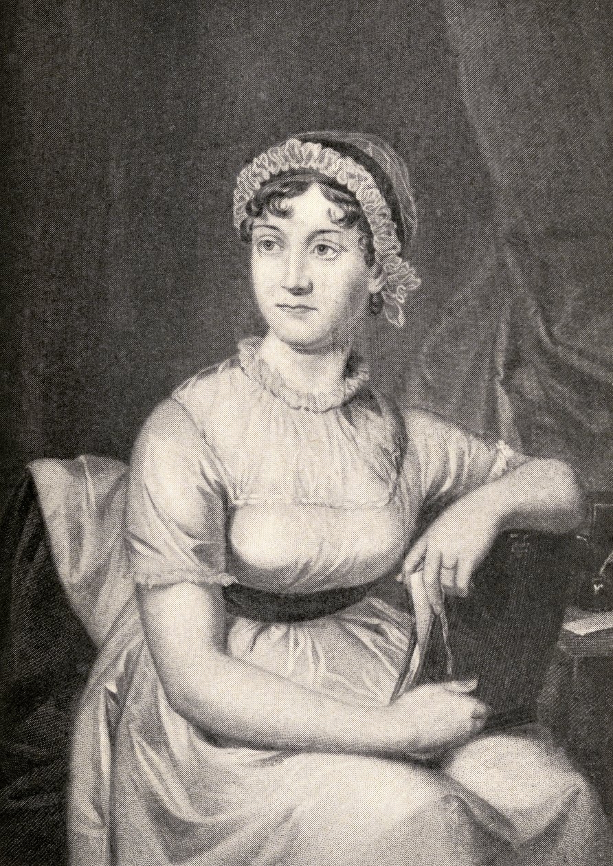 Jane Austen (1775-1817) illustrazione da 