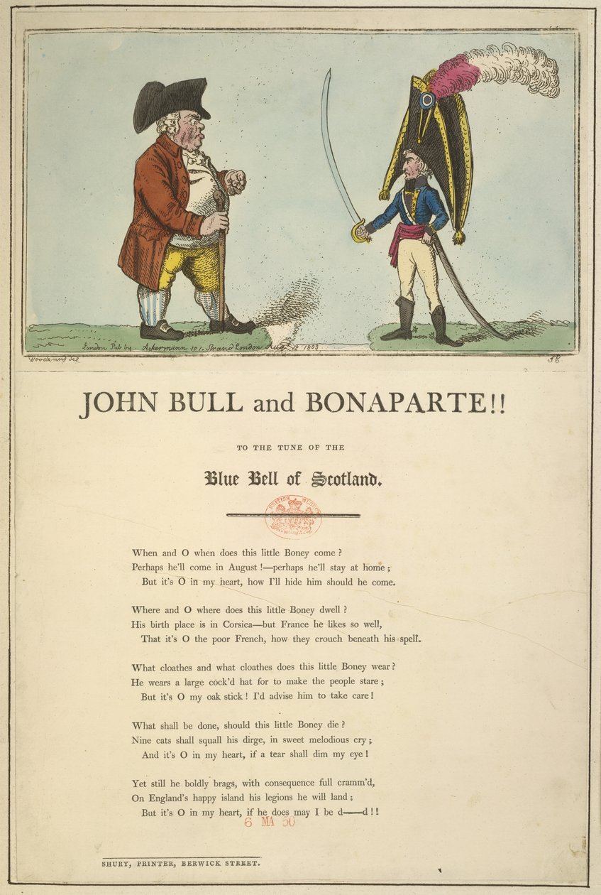 John Bull e Bonaparte da English School