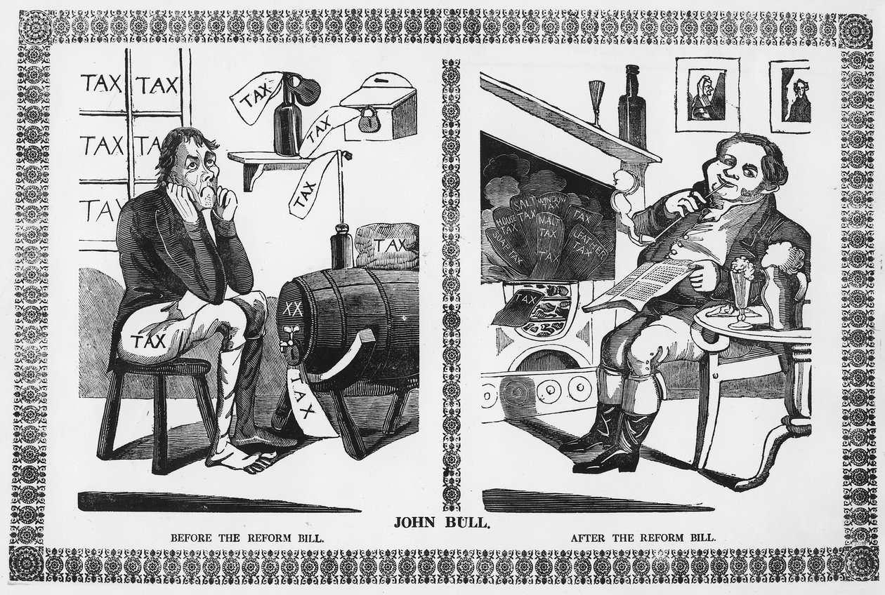 John Bull prima e dopo il Reform Bill da English School