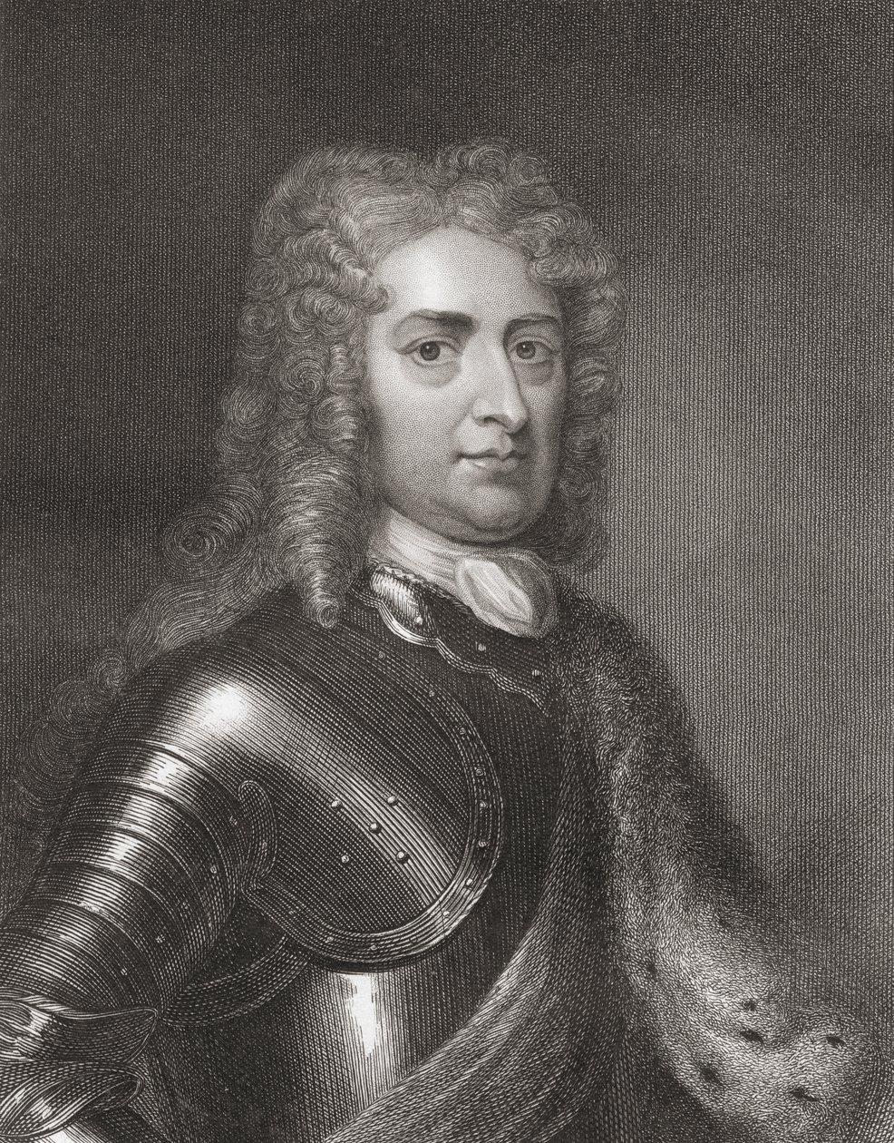 John Churchill (1650-1722) 1º Duca di Marlborough da Galleria di Ritratti, pubblicato nel 1833 da English School