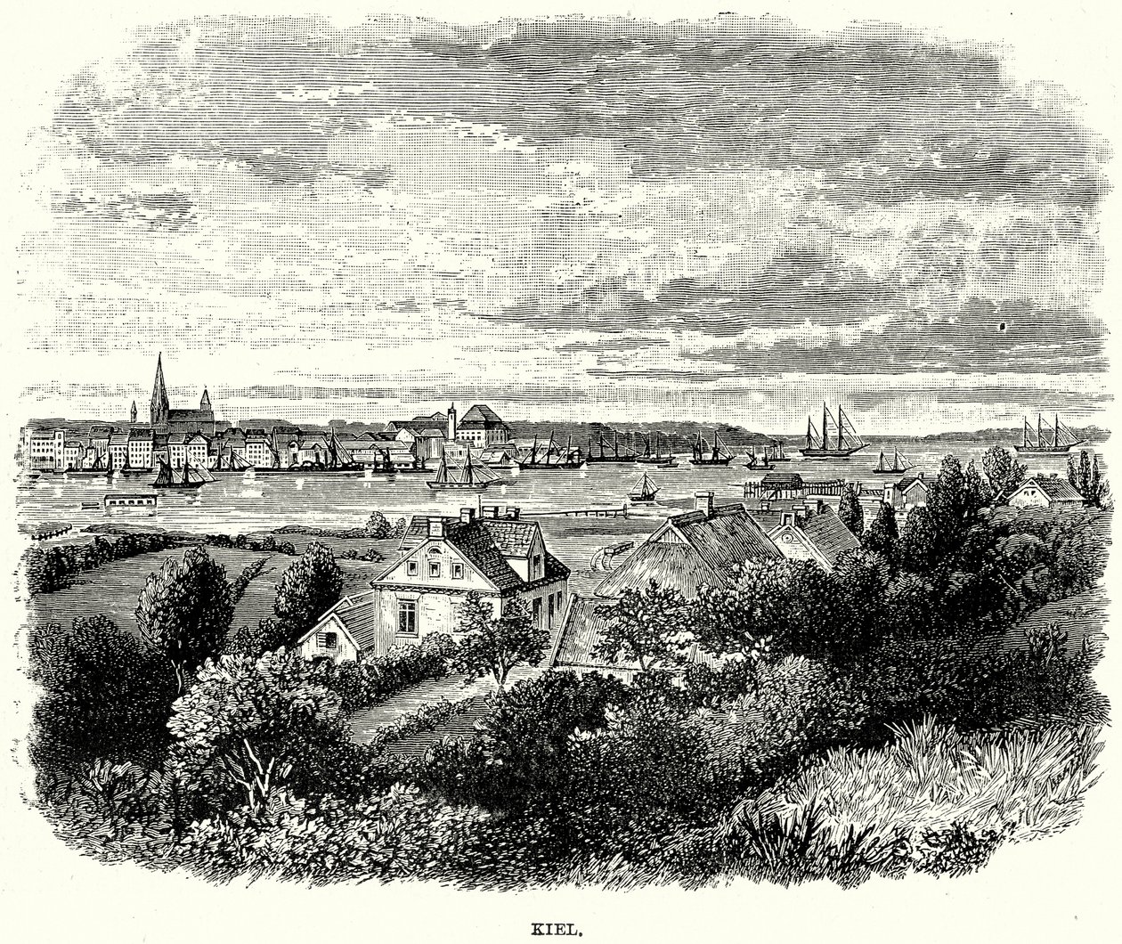 Kiel (incisione) da English School