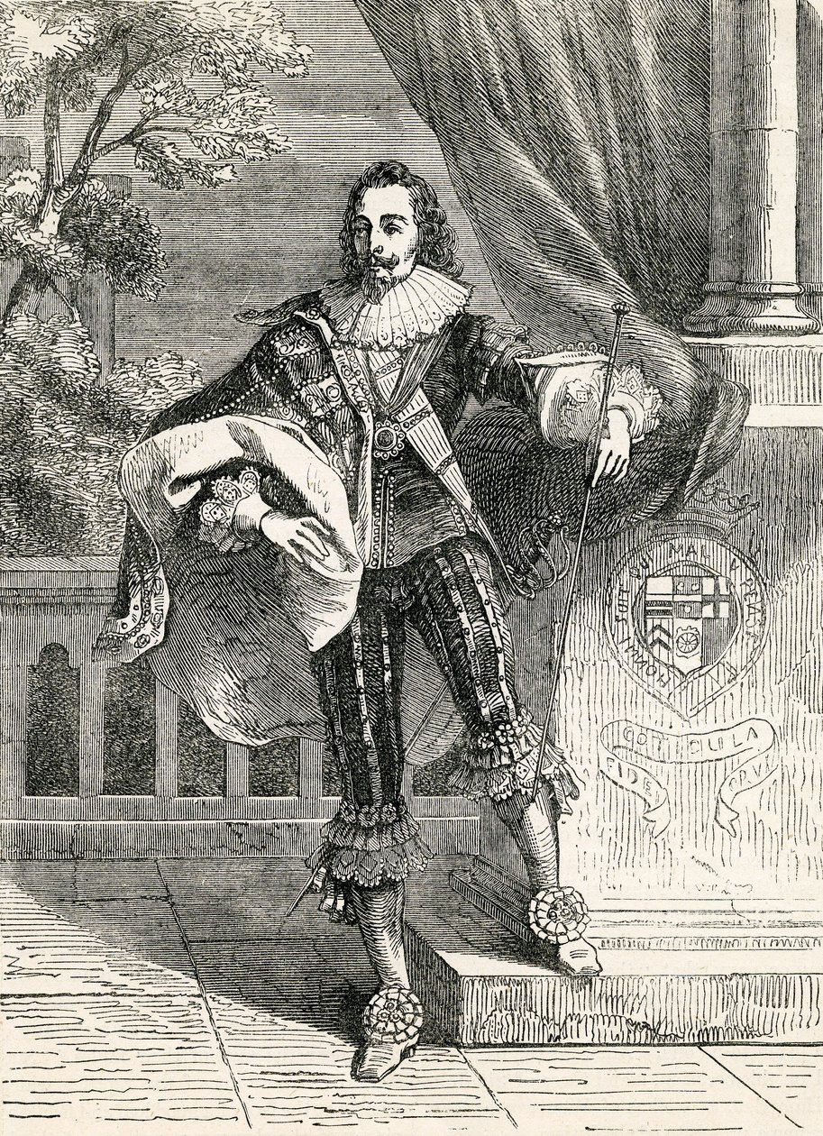 Re Carlo I, illustrazione tratta dalla Storia Illustrata d