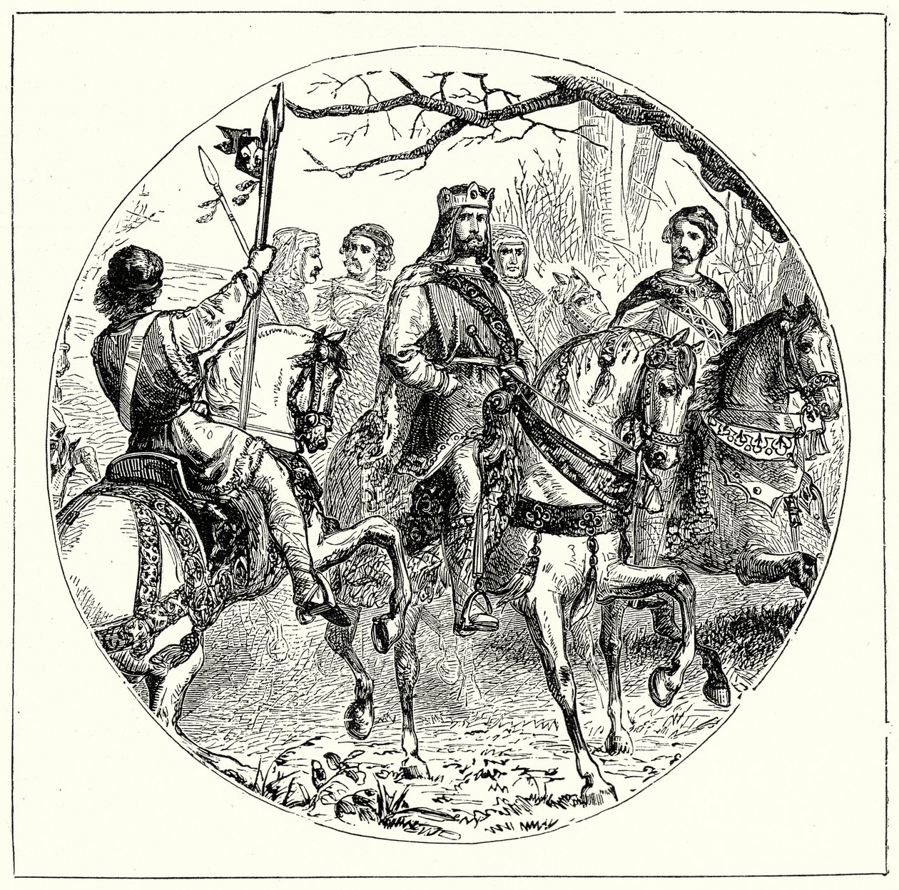 Re Giovanni (incisione) da English School