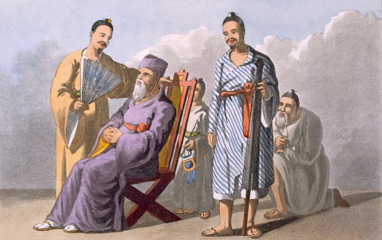 Capo Lewchewan e Assistenti, 1820 da English School