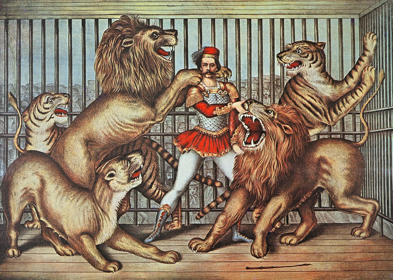 Domatore di leoni, c.1880 da English School