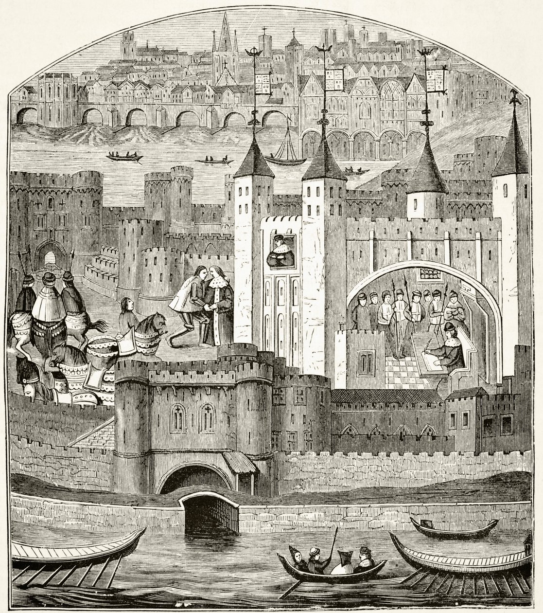 Londra e la Torre di Londra nel XV secolo, da 