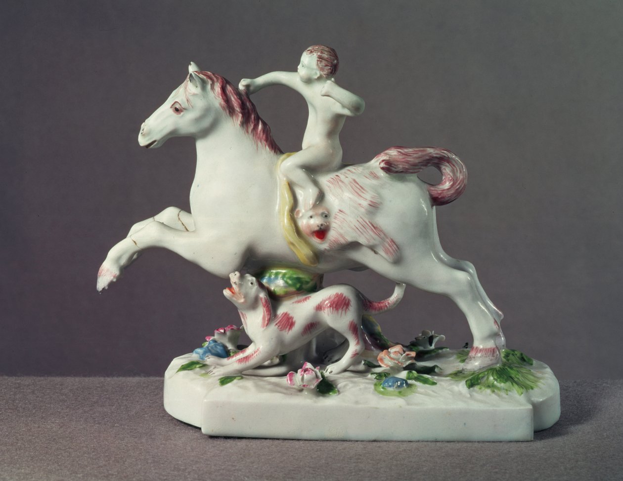Figura di Cupido a cavallo di Longton Hall, c.1755 da English School