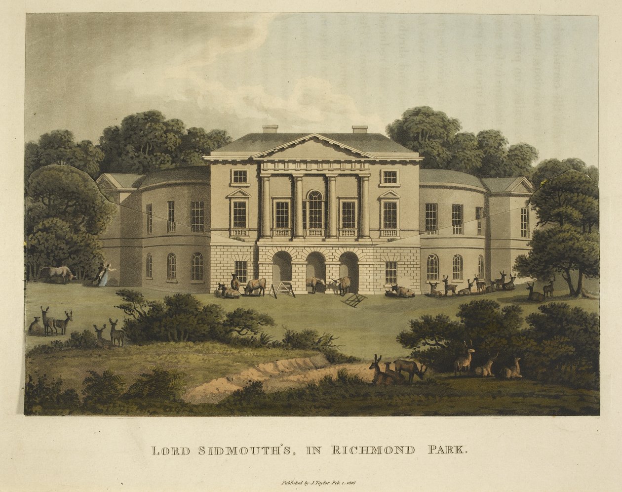La residenza di Lord Sidmouth a Richmond Park, da 