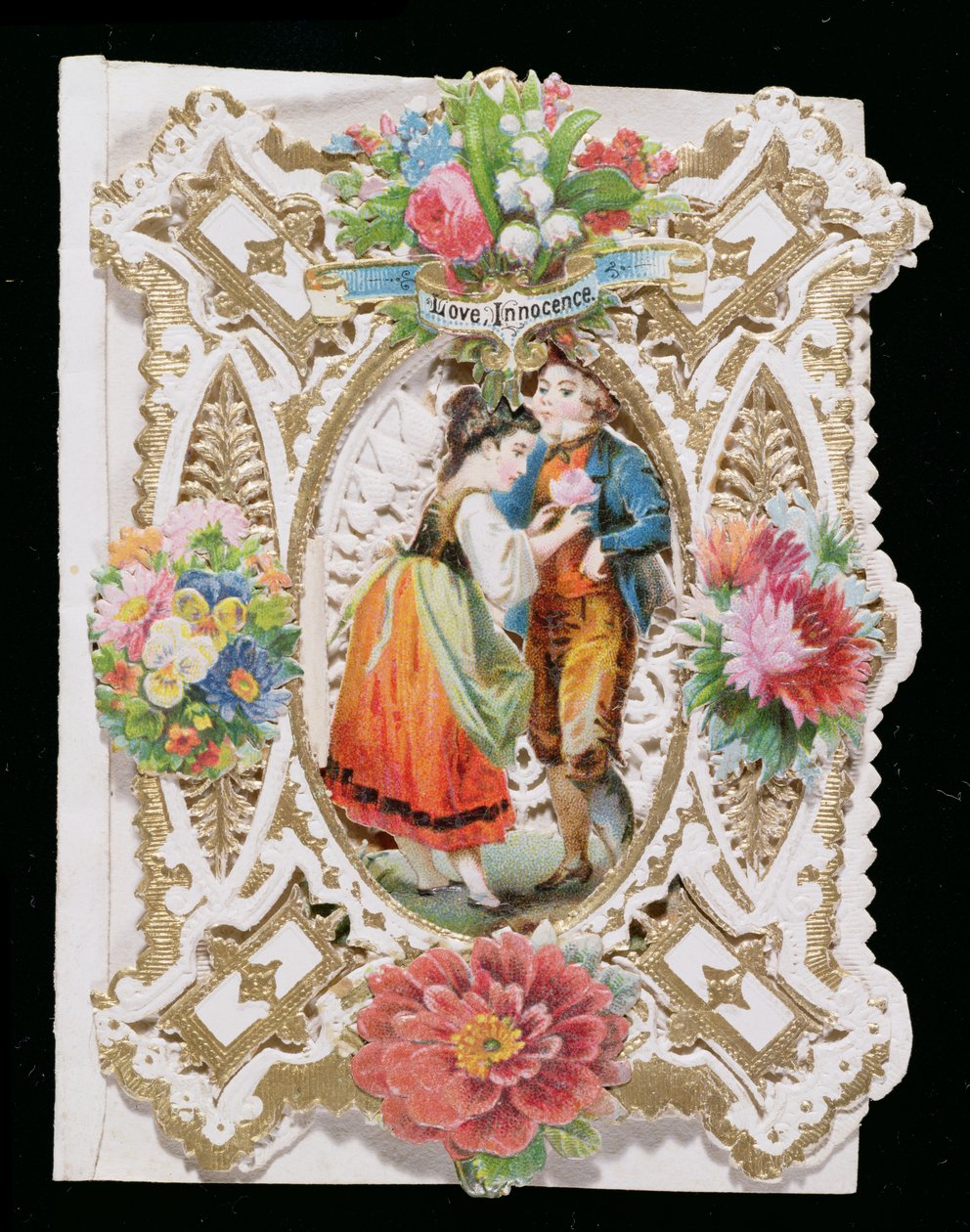 Amore, Innocenza, biglietto di San Valentino, c.1870 da English School