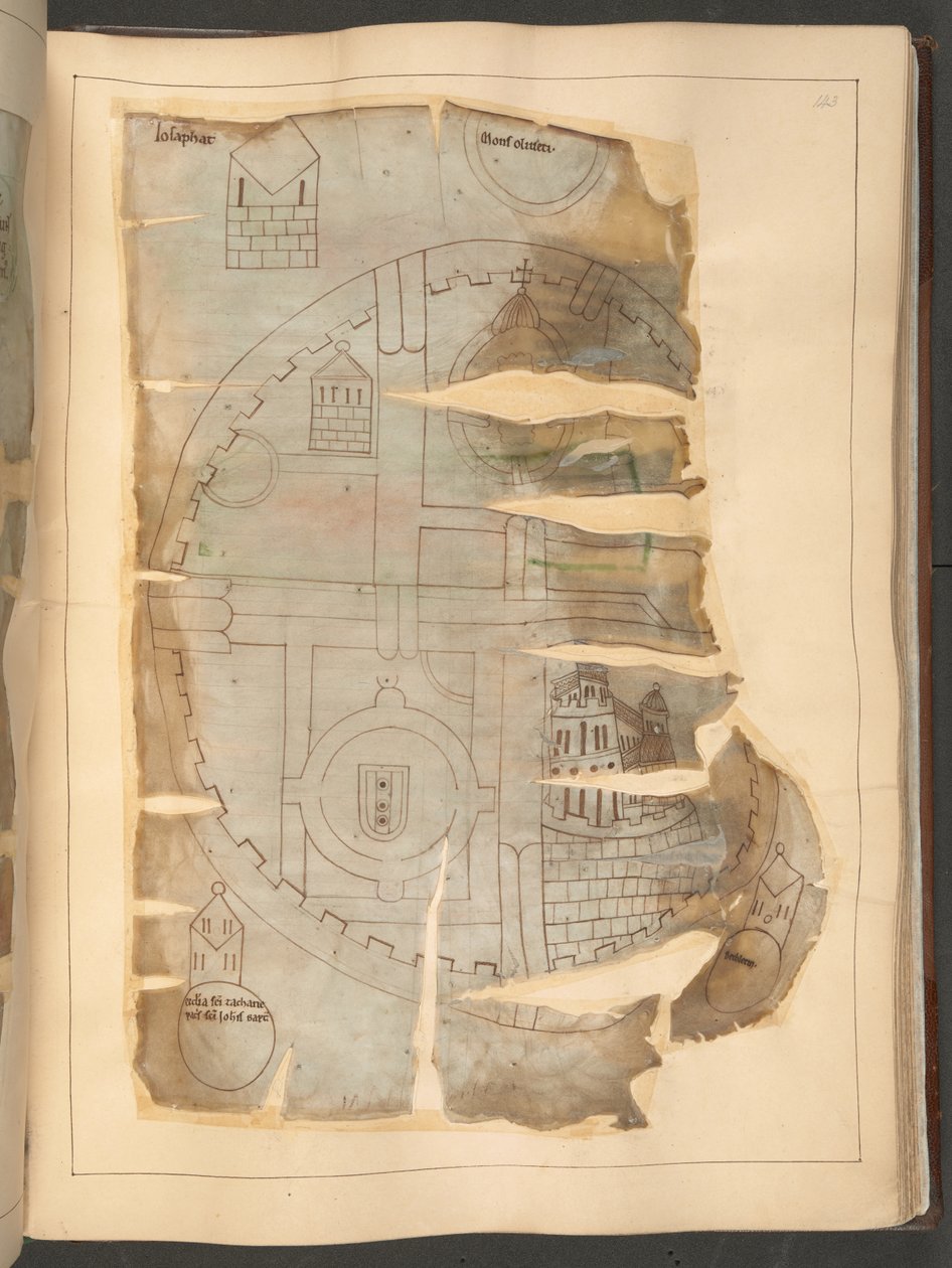 Mappa di Gerusalemme, dal 