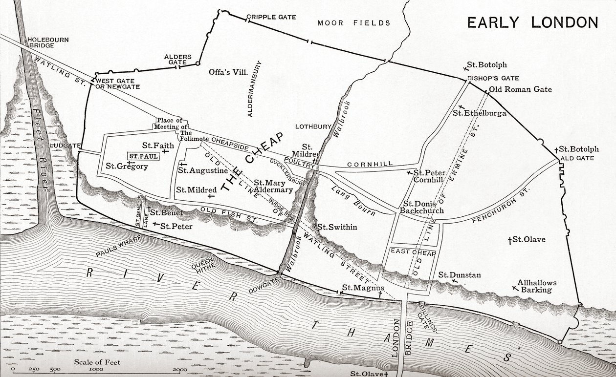 Mappa di Londra nell