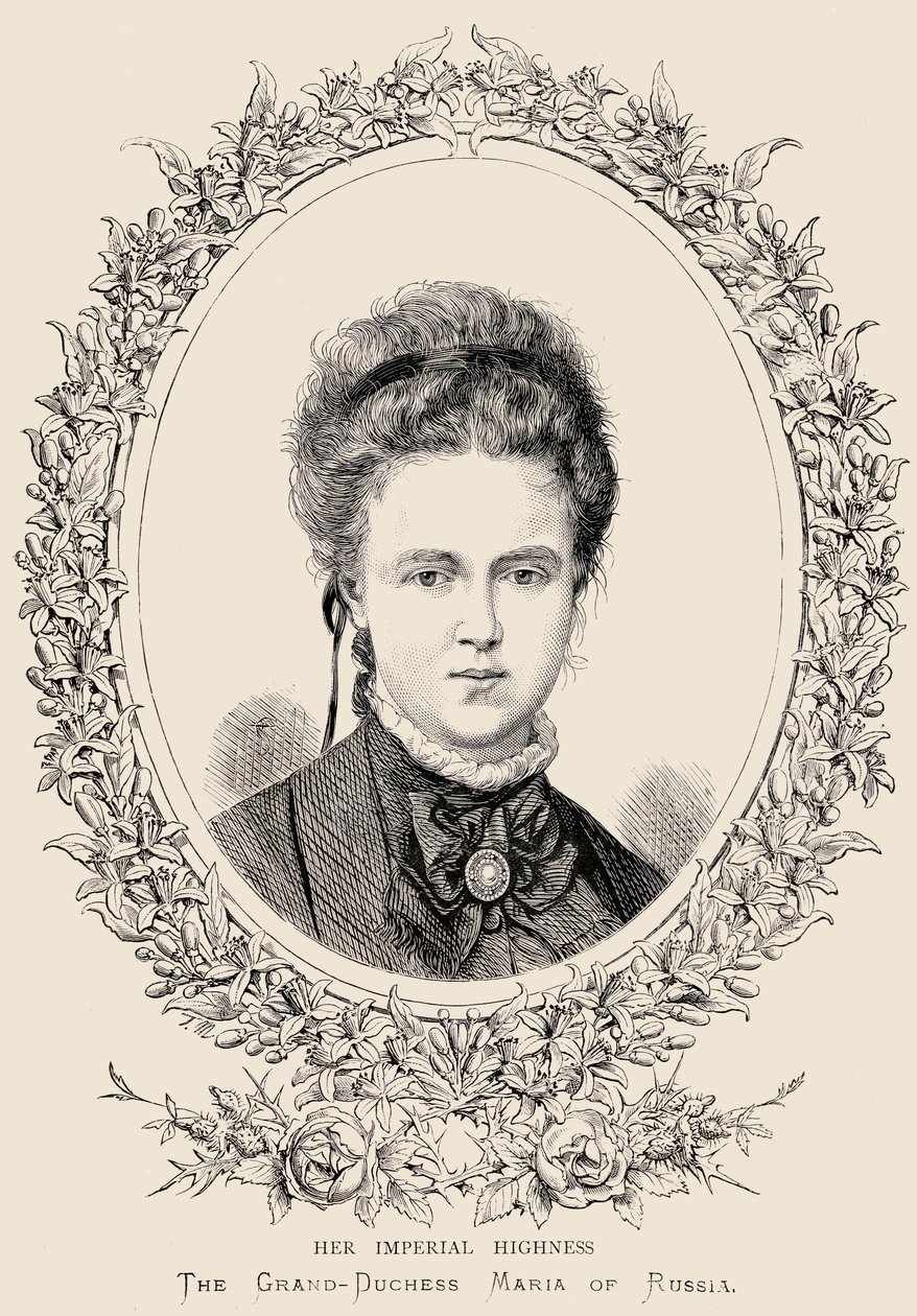 Maria Alexandrovna (1853-1920) Sua Altezza Imperiale La Granduchessa di Russia da English School