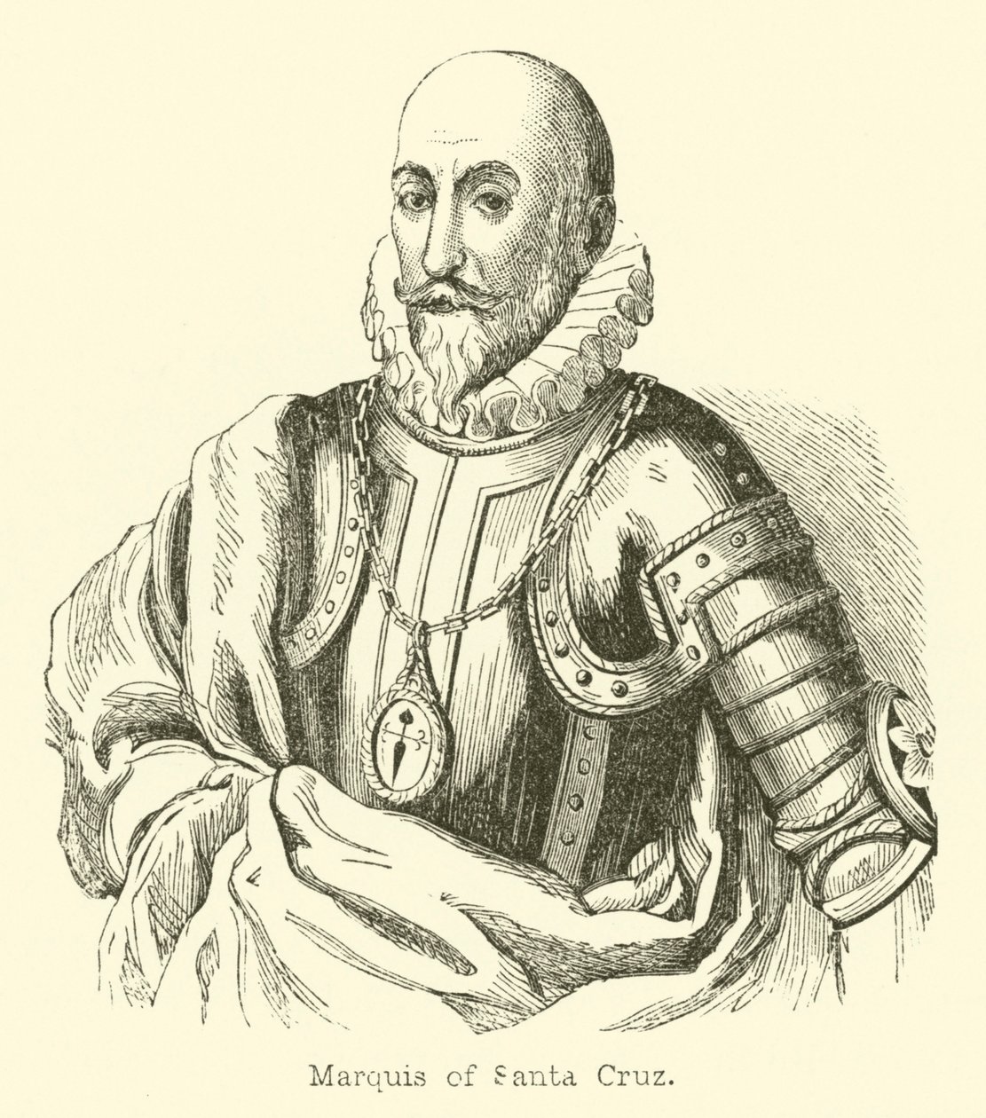 Marchese di Santa Cruz (incisione) da English School