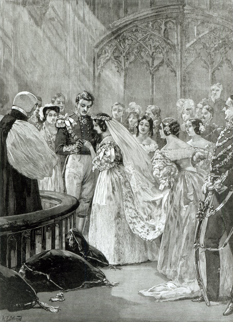 Matrimonio della Regina Vittoria (1819-1901) e del Principe Alberto (1819-61) a St. James