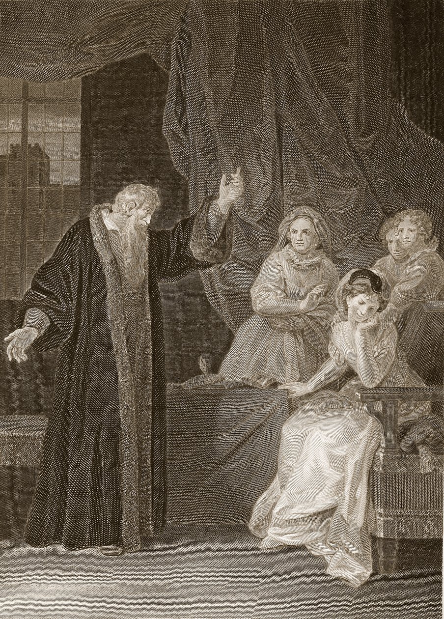 Maria Stuarda ripresa da Knox, illustrazione da La storia d