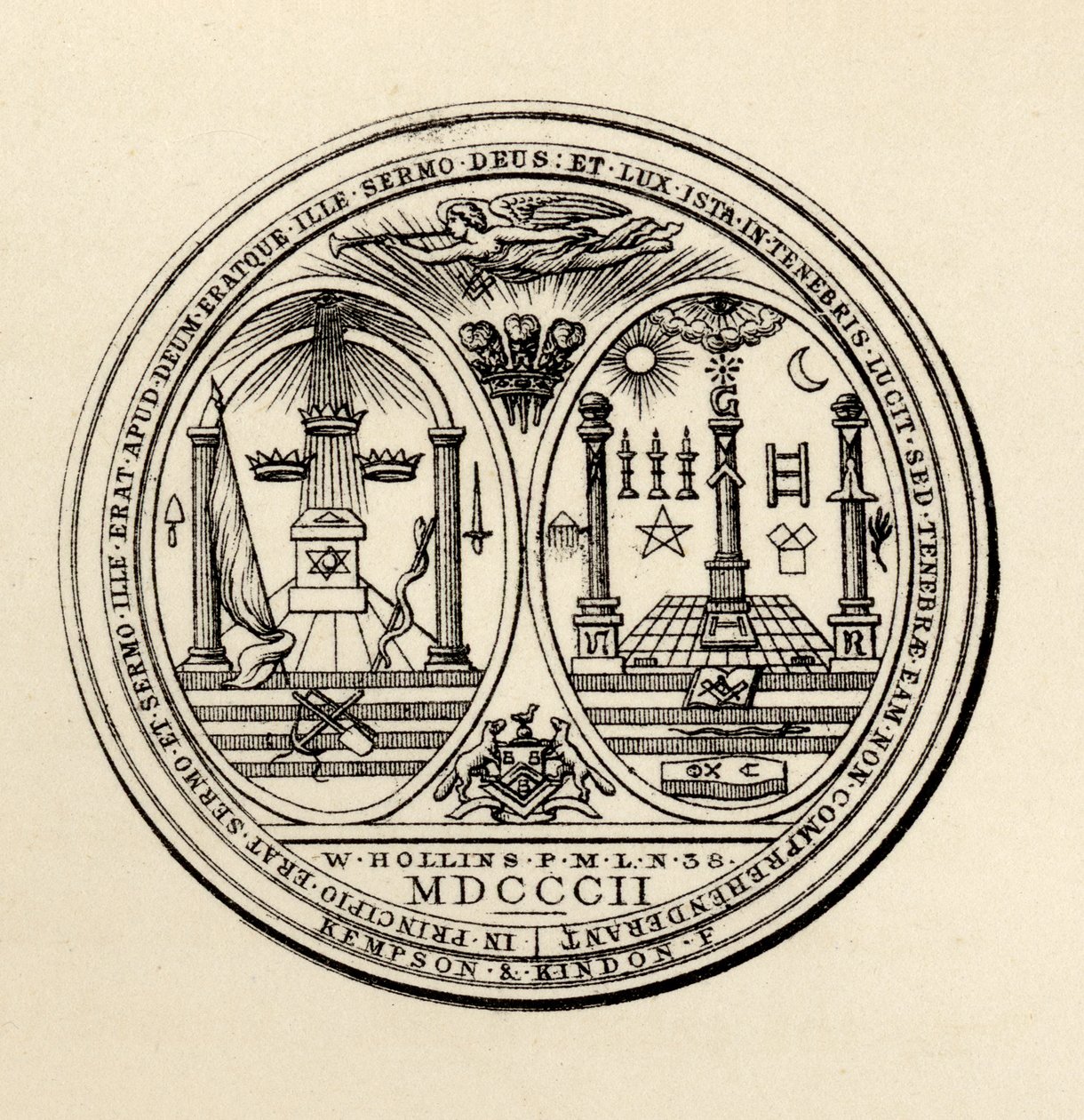 Sigillo massonico, 1802, da 