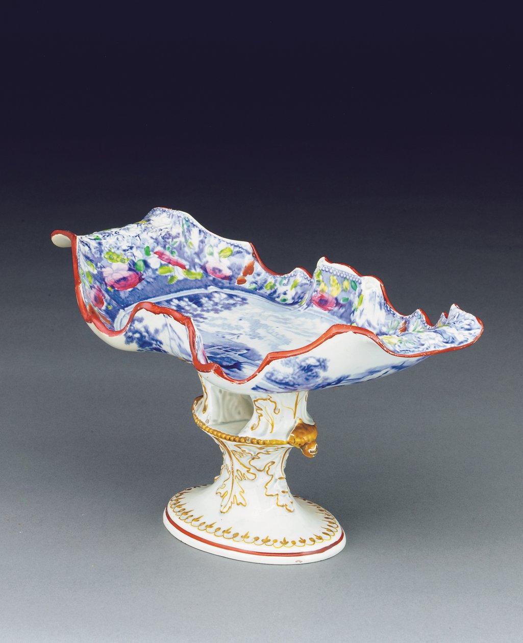 Comport blu e bianco di Mason, c.1820 da English School
