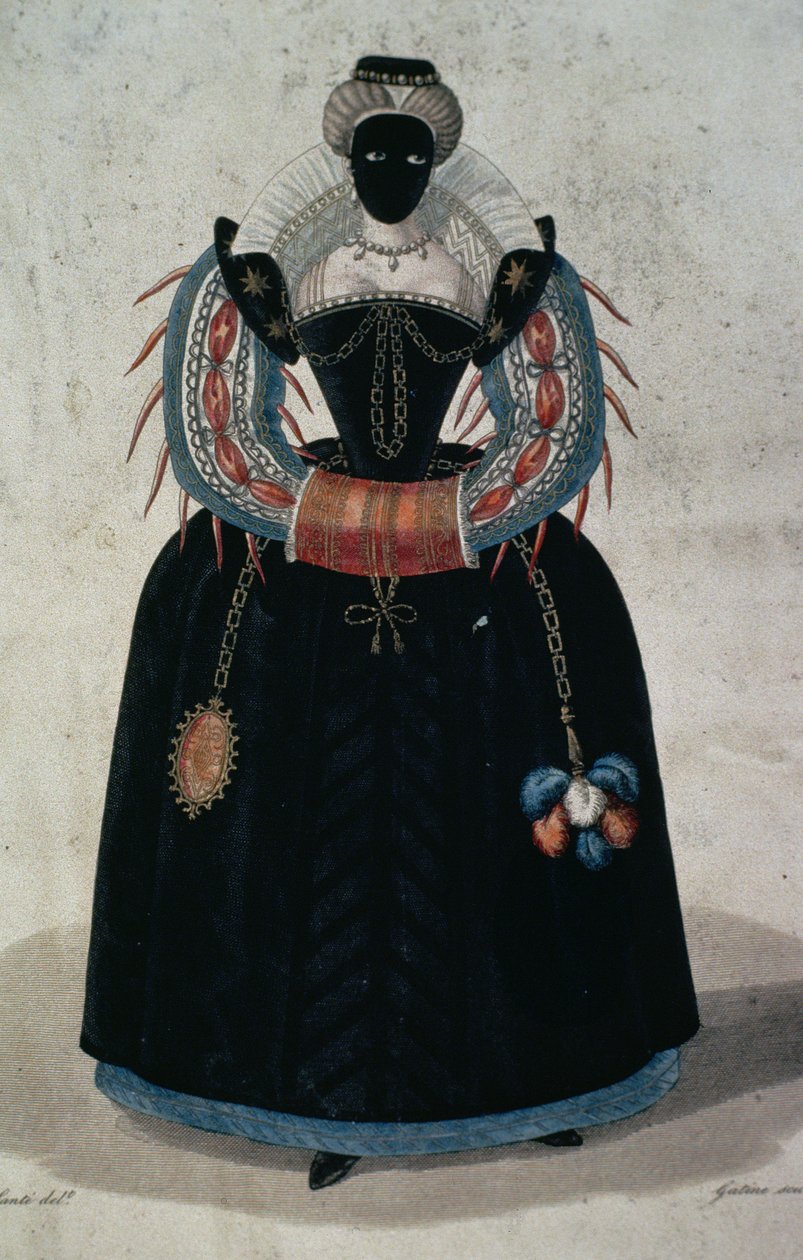 Costume da mascherata nello stile di Enrico III da English School