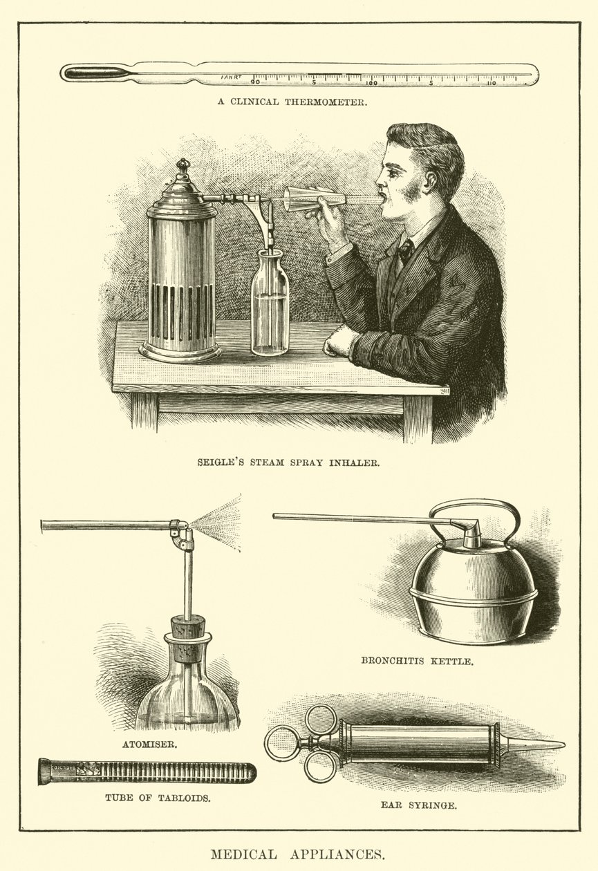 Apparecchiature mediche (incisione) da English School