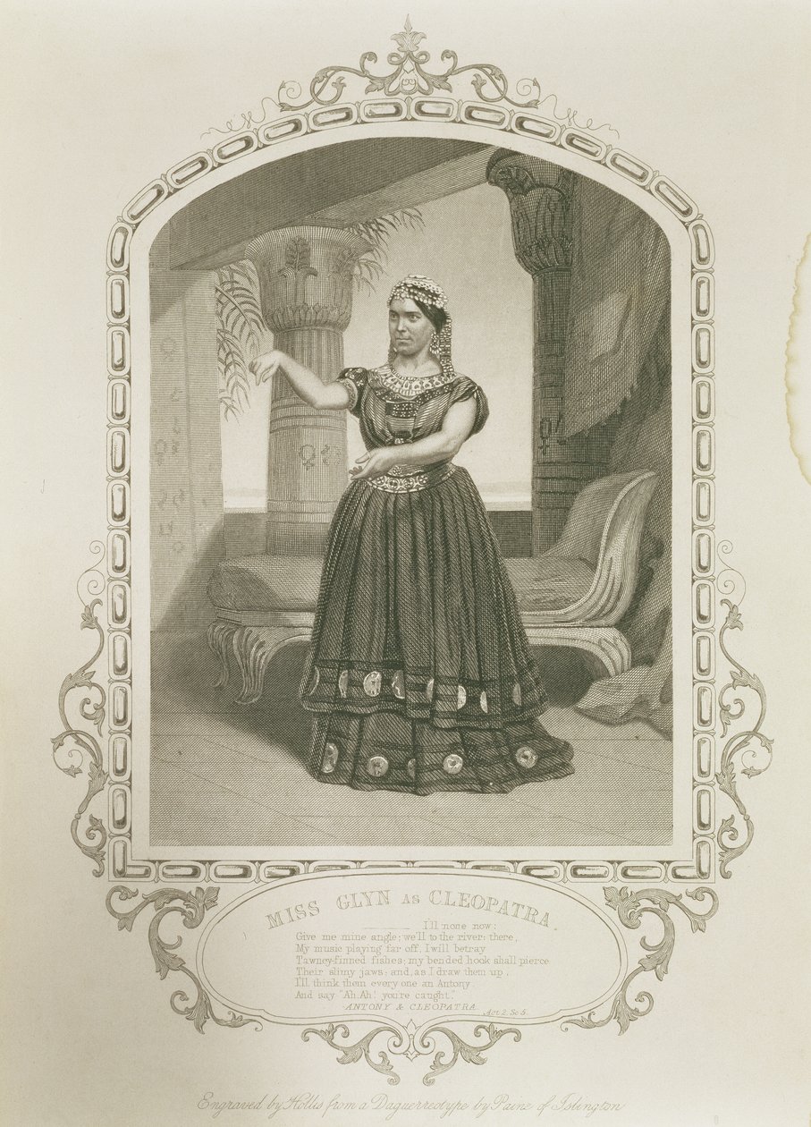 Miss Laura Addison come Imogene, in Cimbelino di William Shakespeare (1564-1616) da English School