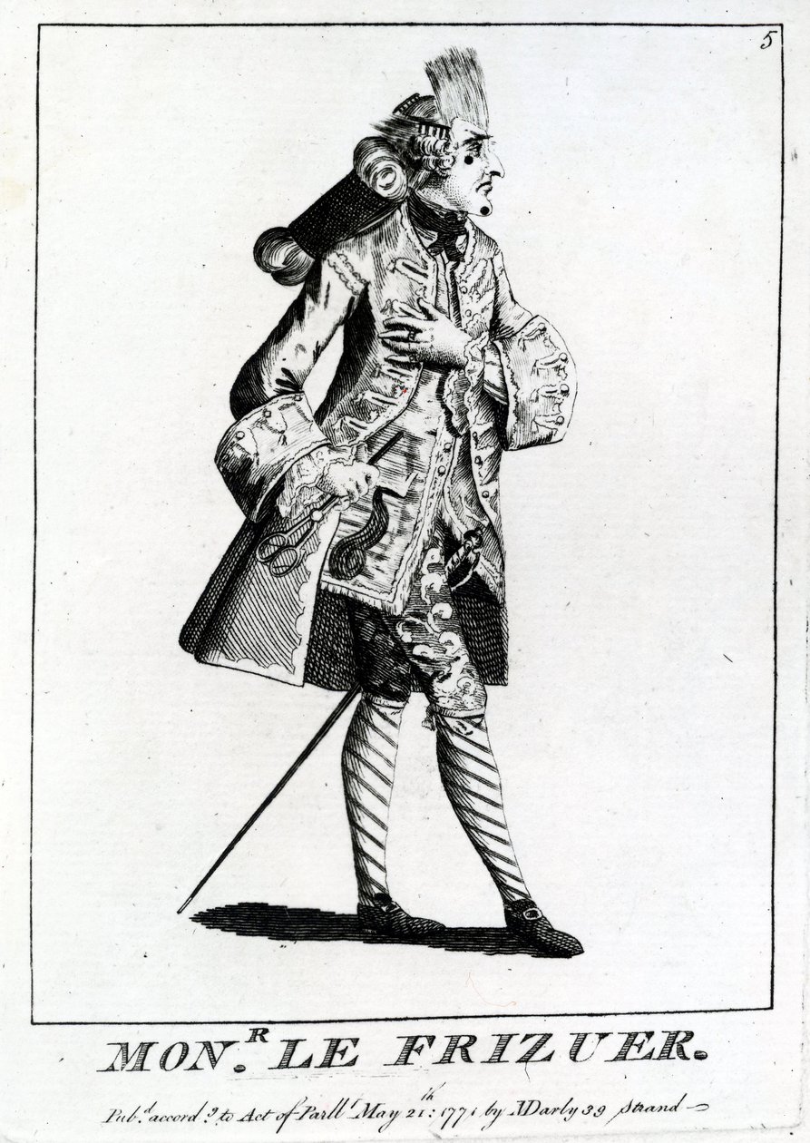 Mons. Le Frizuer, 1771 da English School